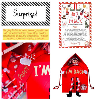 Personalised Naughty Elf Gift, 2 of 8