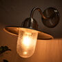 Brushed Steel Outdoor Fisherman's Wall Light, thumbnail 3 of 6