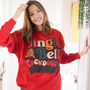 Jingle Bell Lockdown Women's Christmas Jumper, thumbnail 3 of 5