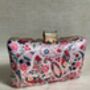 Pink Floral Multicoloured Rectangular Clutch Bag, thumbnail 6 of 10