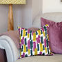 Lucia Feather Cushion, Abstract Pattern Cushion, thumbnail 1 of 2