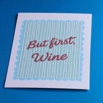 But First Wine Fun Kitchen A5 Print, 2 of 2