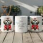 Personalised Lhasa Apso In Christmas Jumper Mug B, thumbnail 2 of 2