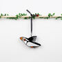 Handmade Puffin Christmas Tree Decoration, thumbnail 1 of 3