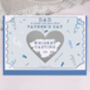 Personalised Father's Day Gift Scratch Voucher With Blue Confetti Design, thumbnail 3 of 3
