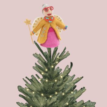 Gilda Fairy Godmother Christmas Tree Topper, 5 of 5