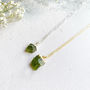 Personalised Peridot August Birthstone Necklace, thumbnail 4 of 9