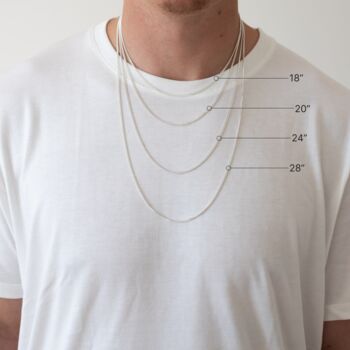 Modern Sterling Silver St Christopher Necklace, 6 of 8