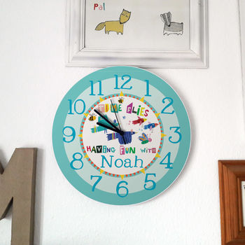 Personalised Time Flies Having Fun Clock, 2 of 2