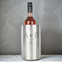 Monogram Stainless Steel Personalised Wine Cooler, thumbnail 4 of 4