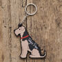 Airedale / Welsh Terrier Keyring Personalised Option, thumbnail 2 of 4