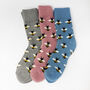 Cosy Bee Socks, Warm Socks, Walking Socks, thumbnail 4 of 7