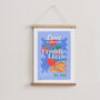 Personalised 'Love At First Slice' Pizza Print, thumbnail 1 of 2