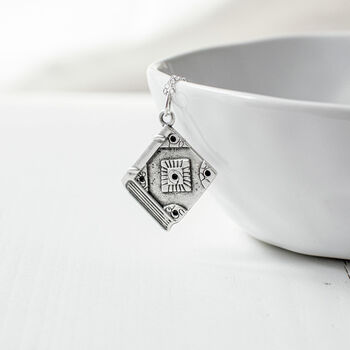 Silver Plated Book Pendant Necklace, 8 of 10