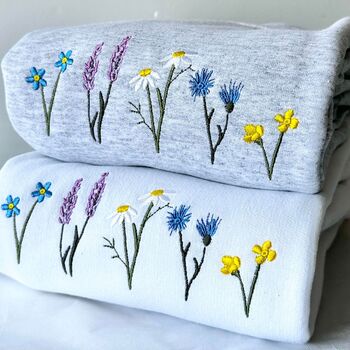 Wildflowers Embroidered Sweatshirt, 4 of 11