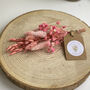 Personalised Pink Dried Flowers Mother's Day Posy, thumbnail 1 of 5
