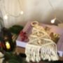 White Cotton Handmade Christmas Tree Festive Decoration For Window, thumbnail 1 of 5