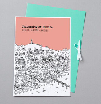 Personalised Dundee Graduation Gift Print, 5 of 9