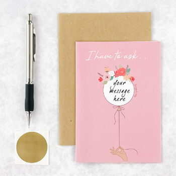 Be My Bridesmaid Scratch Reveal Card, 2 of 4