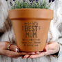 Personalised Plant Pot Gift World’s Best, thumbnail 1 of 7