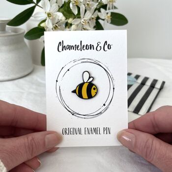 Bee Enamel Pin Badge, 6 of 6