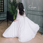 Floor Length Bridal Skirt With Pockets – Crepe, Satin Or Chiffon, thumbnail 5 of 12