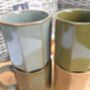 Set Of Four Assorted Reactive Glaze Hexi Mugs In Earth Tones, thumbnail 5 of 12