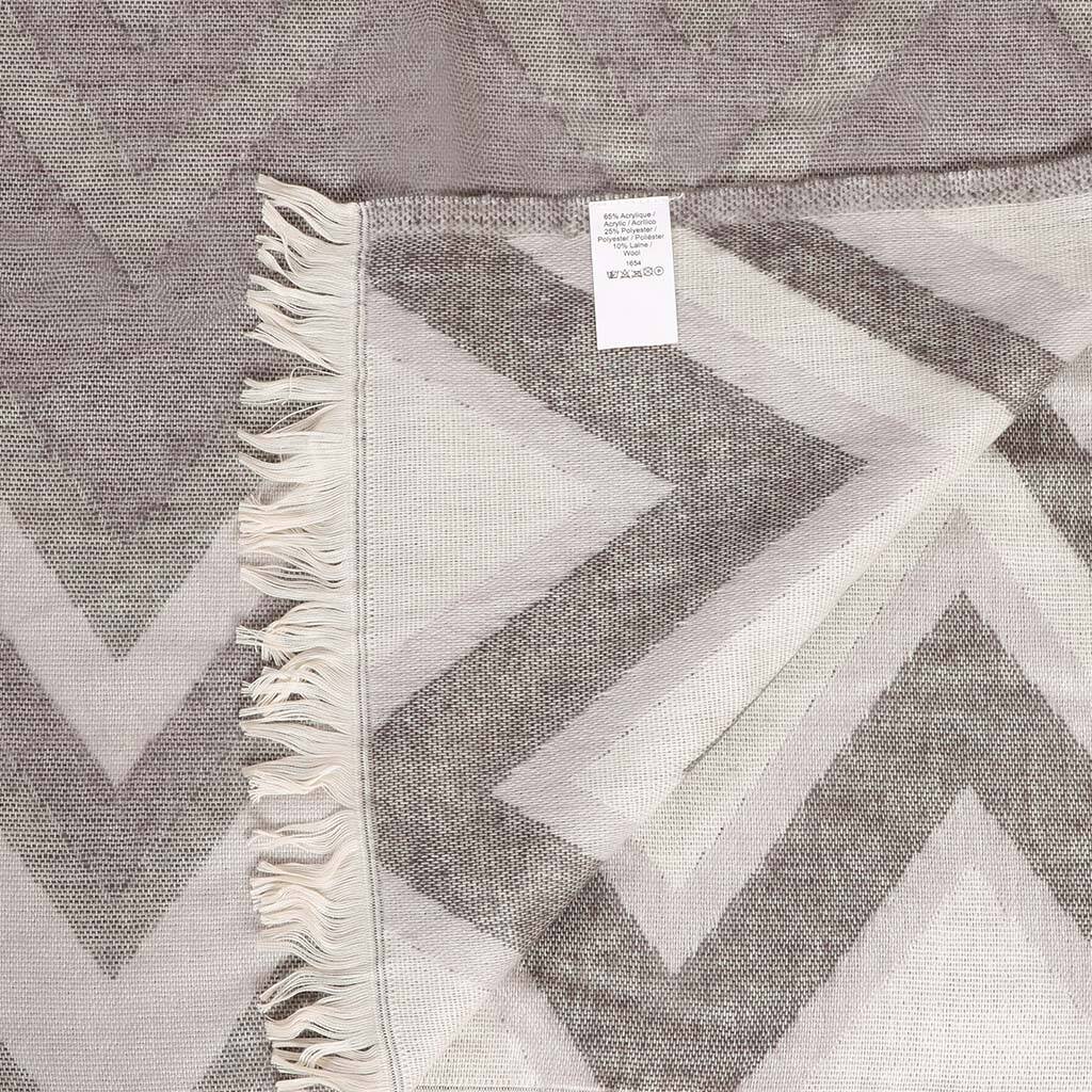 Luxury Grey Throw Blanket With Tassels By Dibor