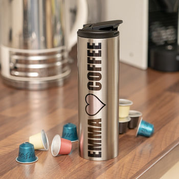 Personalised Stainless Steel Thermos Flask, 11 of 12