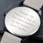 Personalised Mens Black And Grey Watch In Gift Box, thumbnail 6 of 9