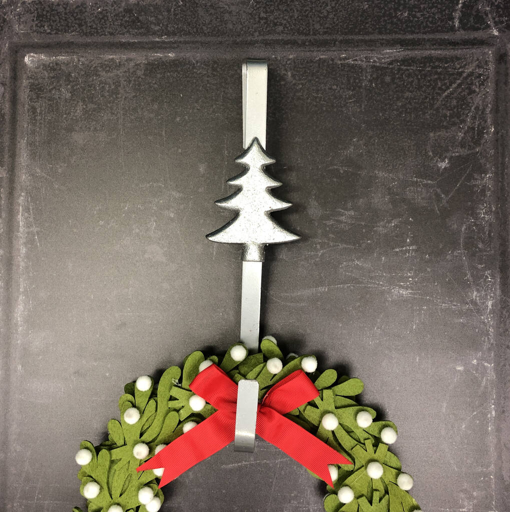 Set Of Two Christmas Tree Door Wreath Hangers By Garden Selections