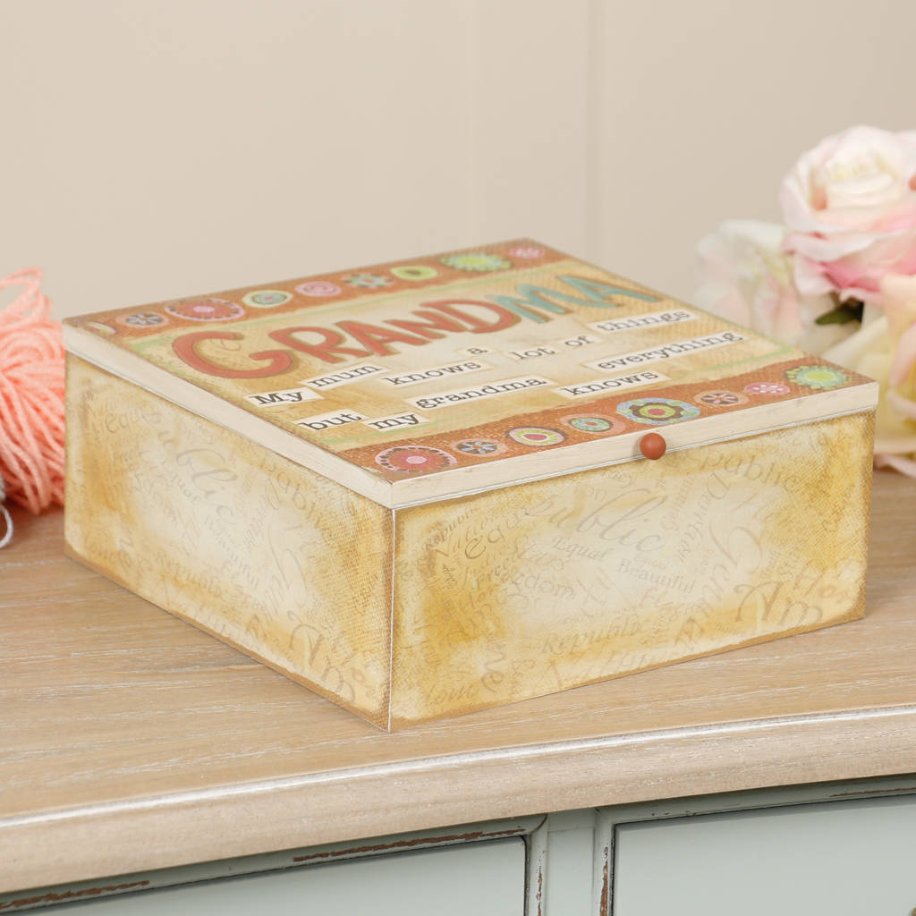 Grandma Keepsake Storage Box By Dibor
