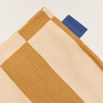 Vibes Adult Long Beanbag In Mustard Sand Tiles, 3 of 4