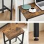 Dining Table Set Bar Stools Industrial Steel Frame, thumbnail 7 of 10