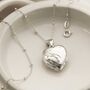 Sterling Silver Four Piece Heart Locket Necklace, thumbnail 3 of 7