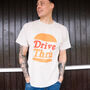 Drive Thru Men’s Slogan T Shirt With Burger Graphic, thumbnail 2 of 3