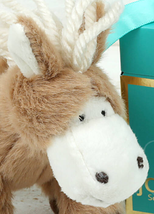 white pony soft toy