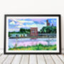 West Reservoir Centre, Woodberry Down Illustration Art Print, thumbnail 1 of 2