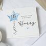 18th Birthday Star Balloon Card For Son, thumbnail 1 of 7