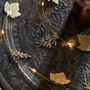 Gold Shimmer Falling Leaves LED Light Chain, thumbnail 1 of 5