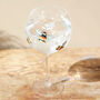 Floral Bumblebee Gin Glass, thumbnail 5 of 7
