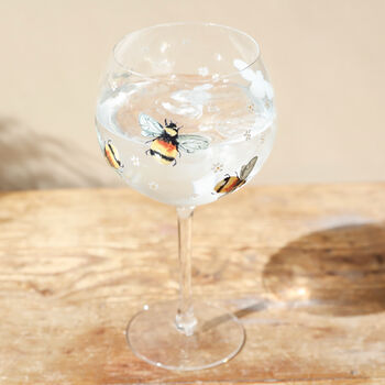Floral Bumblebee Gin Glass, 5 of 7