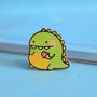 Dinosaur Enamel Pin | Cute Pin Badges, thumbnail 1 of 5