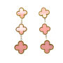 Three Clover Earrings In Rainbow Of Colours, thumbnail 8 of 12
