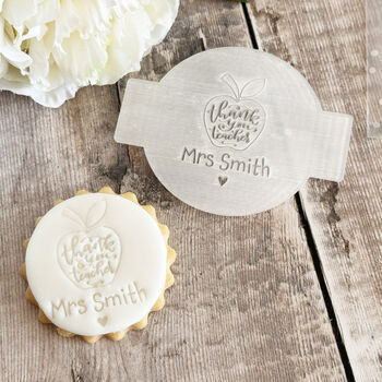 Personalised Teacher Thank You Icing Fondant Embosser, 4 of 7