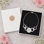 Eclipse Disc Link Magnetic Fastening Necklace, thumbnail 3 of 5