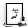 Home Is Where My Dog Is Collie Print, thumbnail 1 of 3