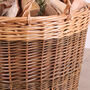 Unpeeled Log Basket With Lining, thumbnail 8 of 10