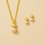 Double Pearl Necklace, thumbnail 3 of 4