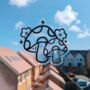 Mushroom Floral Suncatcher Sticker, thumbnail 4 of 4